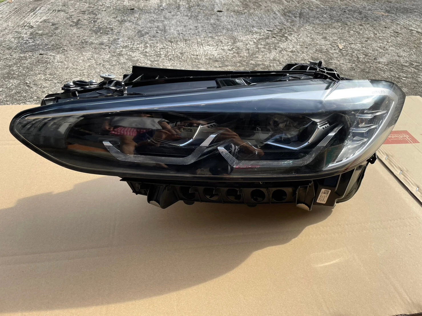 BMW 3 Series F30 F31 Black LED DRL Projector Angel Eyes Headlights Lamp Set | Premium OEM-Style