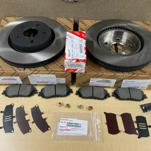 2018-2023 TOYOTA CAMRY GENUINE OEM NEW FRONT BRAKE KIT ROTORS TCMC PADS & SHIMS