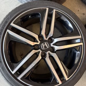 Alternative view of 2016-2017 Honda Accord Sport Complete Set of 4 Genuine OEM 19" Factory Wheels & Tires