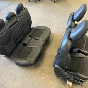 Alternative view of 2017-2022 Jeep Compass Complete Genuine OEM Front & Rear Black Seat Set Lot #3470